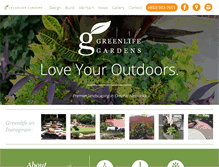 Tablet Screenshot of greenlifegardens.com